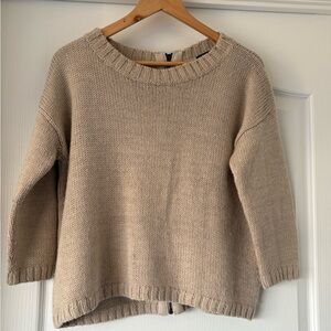 Club Monaco Beige Crew Neck Sweater